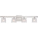 Volare 4 Light 28.25 inch Satin Platinum Bath Bar Wall Light