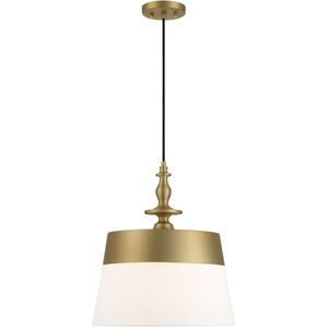Ava 1 Light 15.75 inch Brushed Gold Pendant Ceiling Light