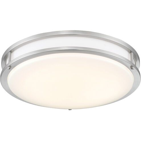 EnviroLite LED 12 inch Brushed Nickel Smart Flush Mount Ceiling Light