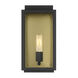 Twilight 1 Light 14 inch Black Outdoor Wall Lantern