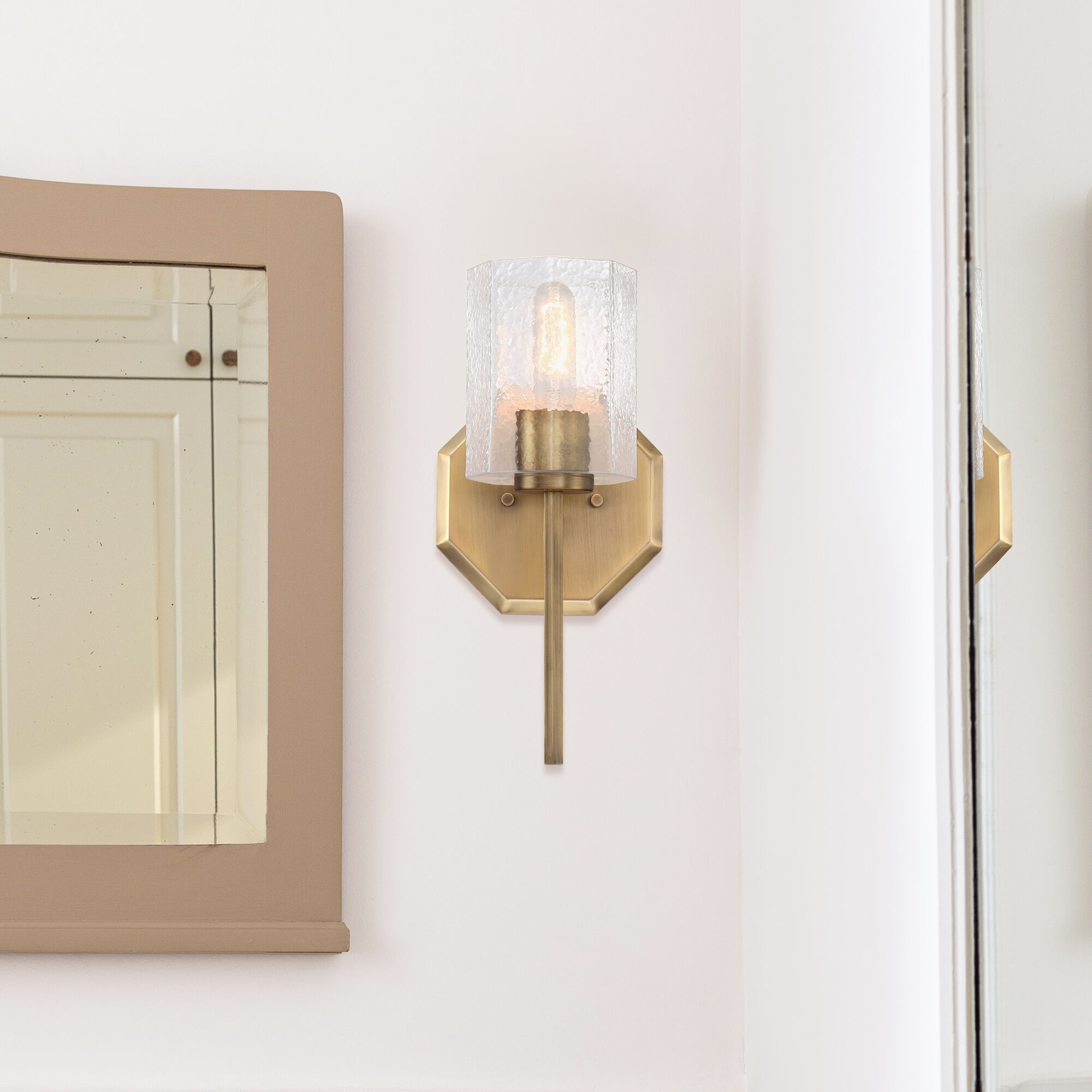 Haven 1 Light 7 inch Old Satin Brass Wall Sconce Wall Light