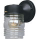 Basic Porch 1 Light 7 inch Black Outdoor Wall Lantern
