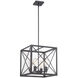 High Line 4 Light 15.75 inch Satin Bronze Pendant Ceiling Light