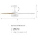 Cassini 52 inch Matte White with Reversible Matte White/Blonde Maple Blades DC Smart Fan