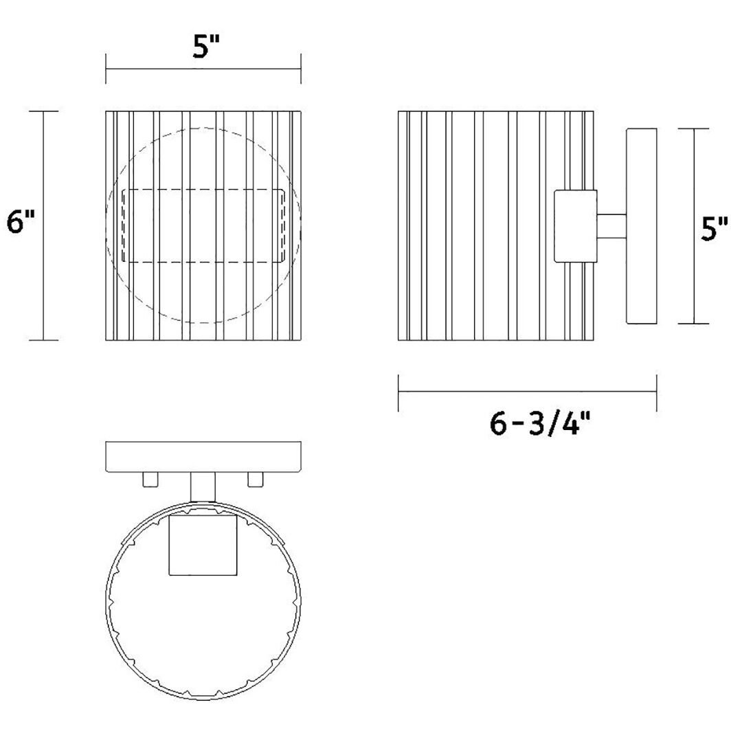 Aries 1 Light 5 inch Brushed Gold Wall Sconce Wall Light