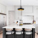 Odea 1 Light 14 inch Matte Black Pendant Ceiling Light