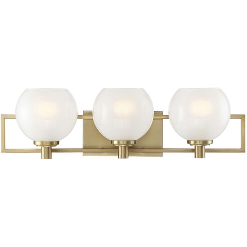 Cowen 3 Light 24 inch Brushed Gold Bath Light Wall Light