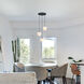 Circo LED 17.75 inch Matte Black Chandelier Ceiling Light