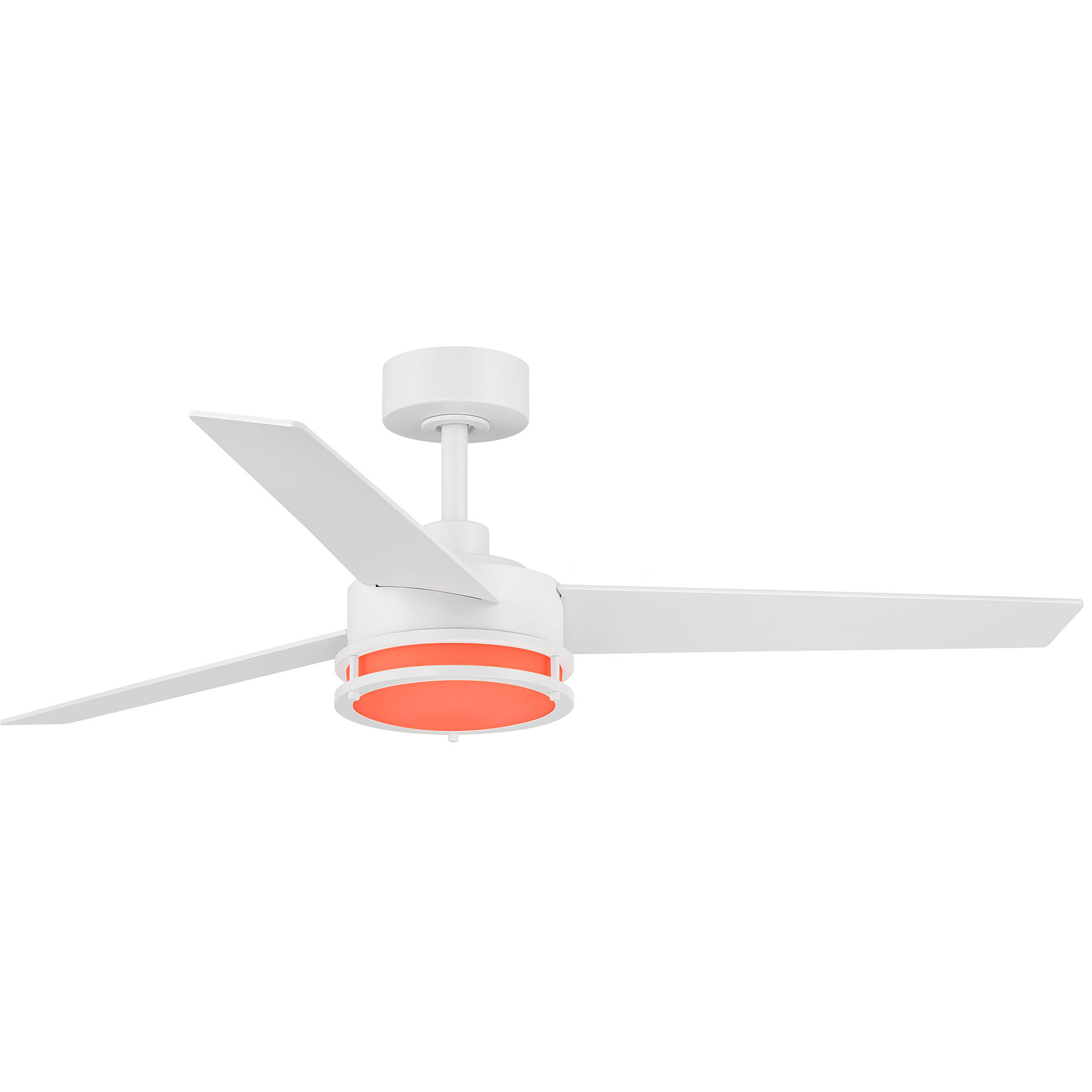 Cassini 52 inch Matte White with Reversible Matte White/Blonde Maple Blades DC Smart Fan