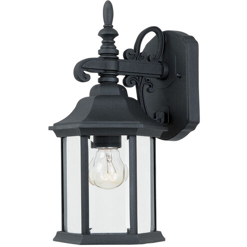 Devonshire 1 Light 14 inch Black Outdoor Wall Lantern