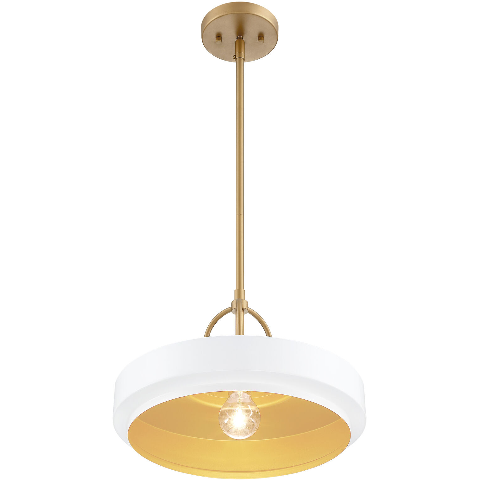 Odea 1 Light 14 inch Matte White Pendant Ceiling Light