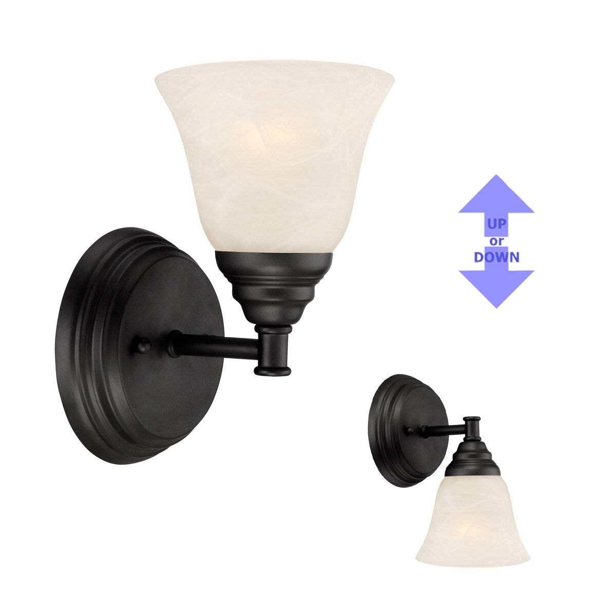Frosted wall sconce discount