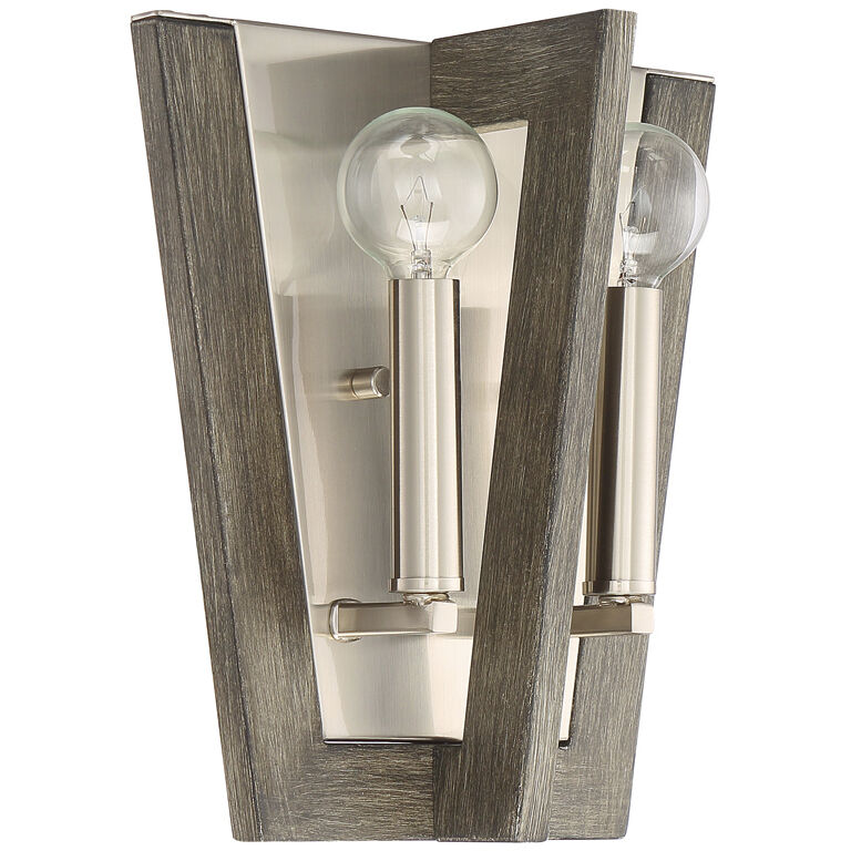 Westend 2 Light 9.5 inch Satin Platinum Wall Sconce Wall Light