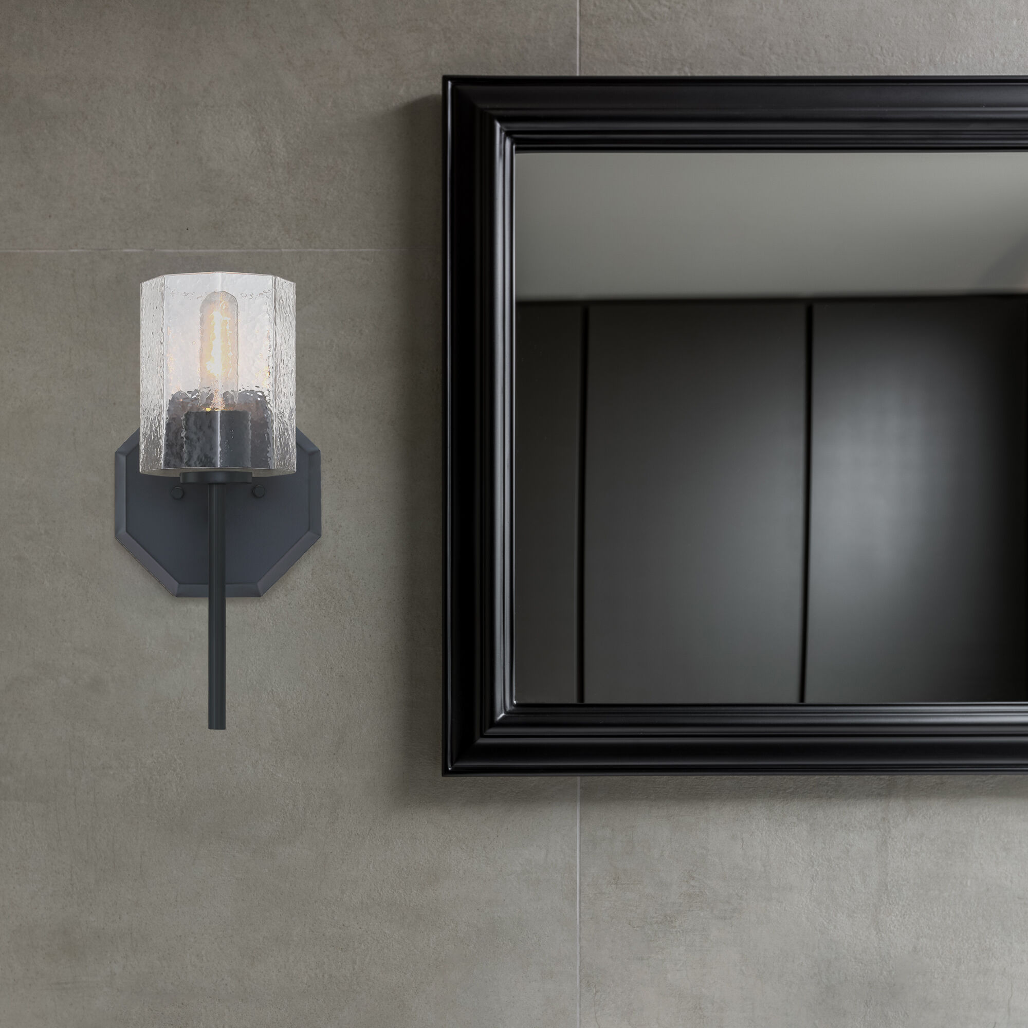 Haven 1 Light 7 inch Matte Black Wall Sconce Wall Light