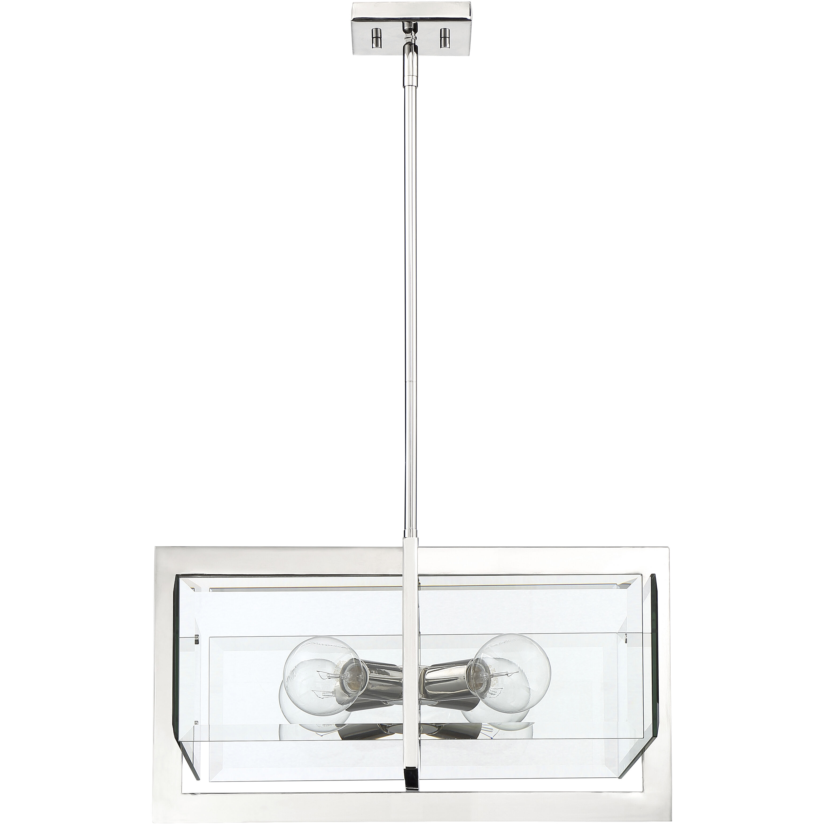 Ethan 4 Light 20.75 inch Polished Nickel Pendant Ceiling Light