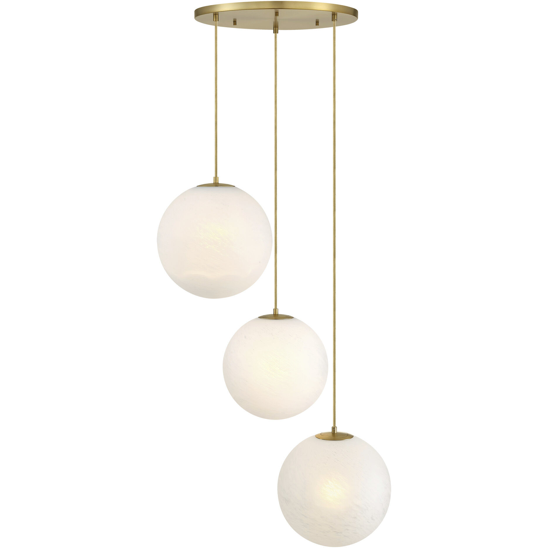 Pixie LED 30 inch Brushed Gold Chandelier Ceiling Light