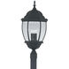 Tiverton 3 Light 28 inch Black Outdoor Post Lantern