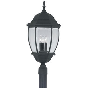 Tiverton 3 Light 28 inch Black Outdoor Post Lantern
