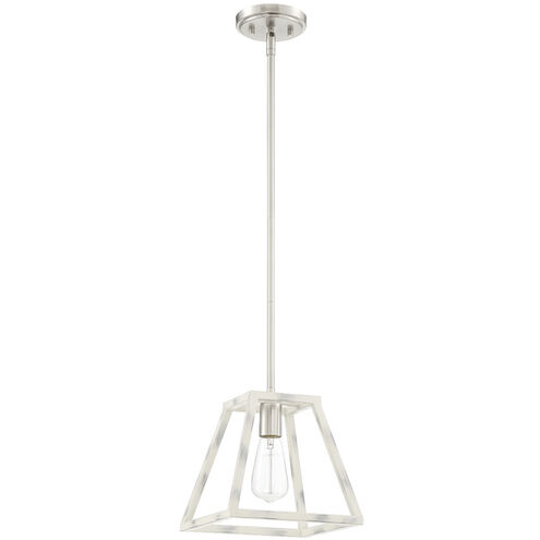 Rhode 1 Light 9.25 inch Coastal Weathered White Mini Pendant Ceiling Light