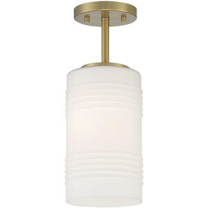 Leavenworth 1 Light 6 inch Brushed Gold Semi-Flush Convertible Ceiling Light