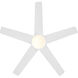 Astrea 52 inch Matte White with Matte White/Blonde Maple Reversible Blades Ceiling Fan