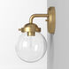 Knoll 1 Light 6 inch Brushed Gold Wall Sconce Wall Light