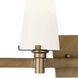 Hyde Park 4 Light 32 inch Vintage Gold Bath Bar Wall Light