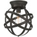 Eli 1 Light 9.88 inch Oil Rubbed Bronze Flushmount Ceiling Light