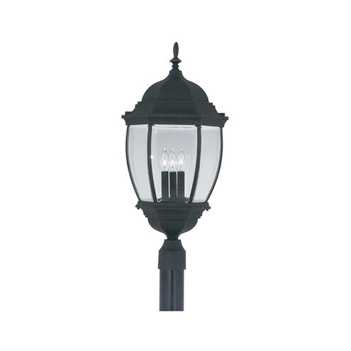 Tiverton 3 Light 28 inch Black Outdoor Post Lantern