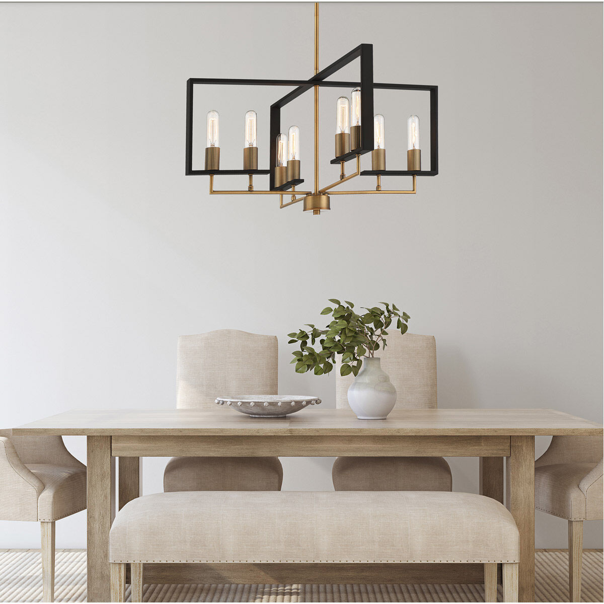 Chicago PM 8 Light 28 inch Old Satin Brass Chandelier Ceiling Light