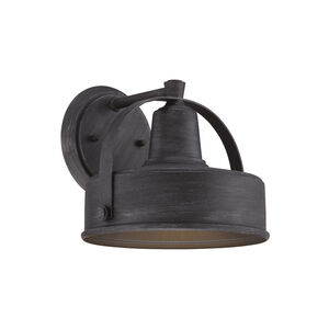 Portland 1 Light 8 inch Weathered Pewter Outdoor Wall Lantern