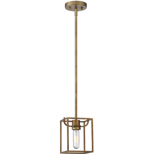 Uptown 1 Light 6 inch Old Satin Brass Mini Pendant Ceiling Light
