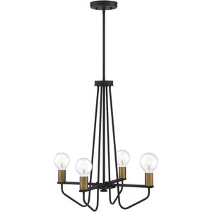 Ravella 4 Light 20 inch Black Chandelier Ceiling Light