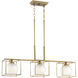 Cowen 3 Light 34 inch Brushed Gold Chandelier Ceiling Light