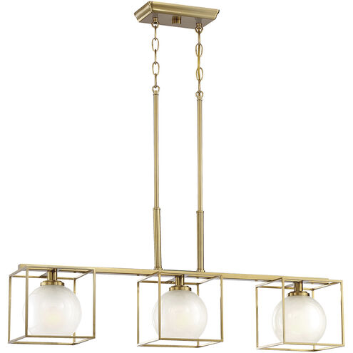 Cowen 3 Light 34 inch Brushed Gold Chandelier Ceiling Light