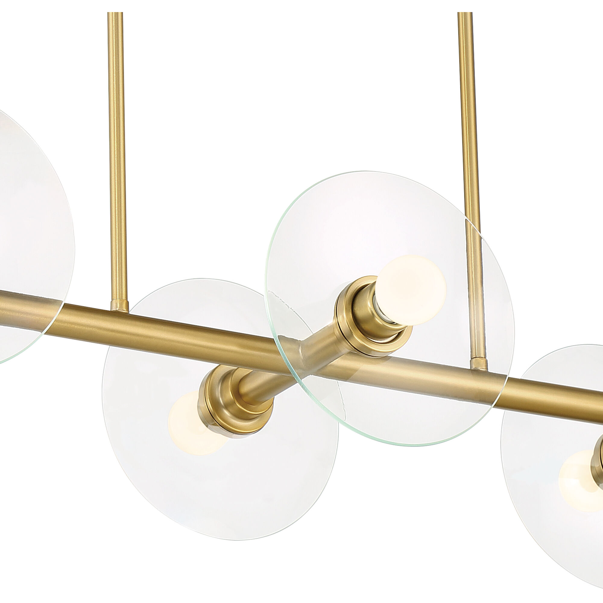 Litto 6 Light 36 inch Brushed Gold Island Light Ceiling Light