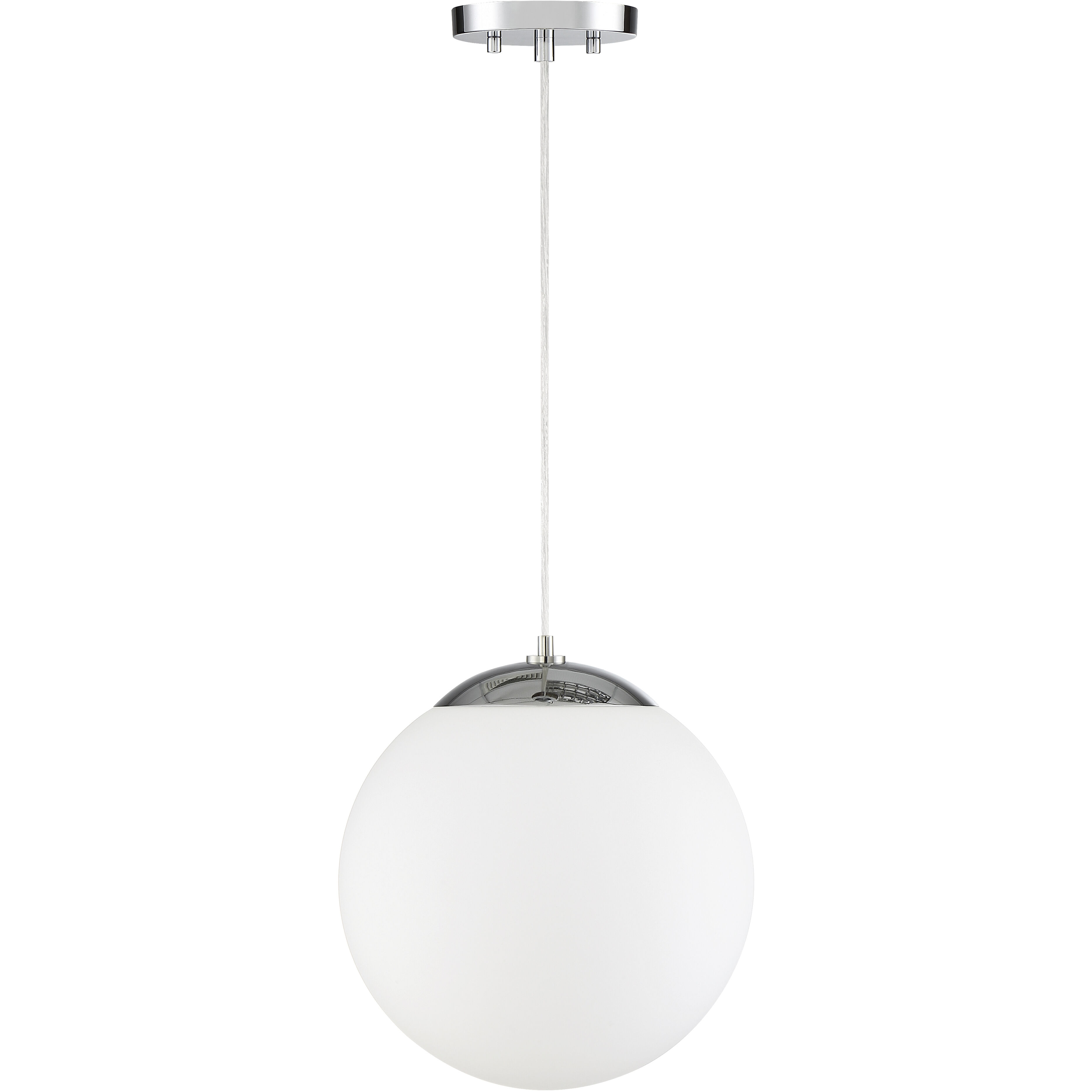 Kelvin 1 Light 12 inch Chrome Pendant Ceiling Light
