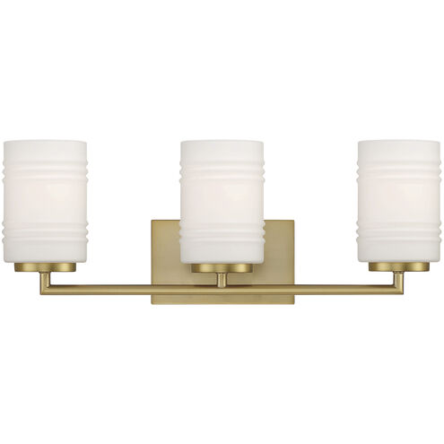 Leavenworth 3 Light 24 inch Brushed Gold Vanity Light Wall Light