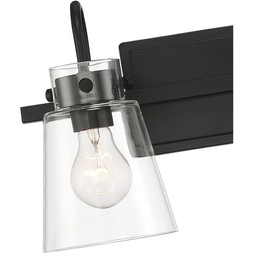 Inwood 2 Light 16 inch Matte Black Vanity Light Wall Light