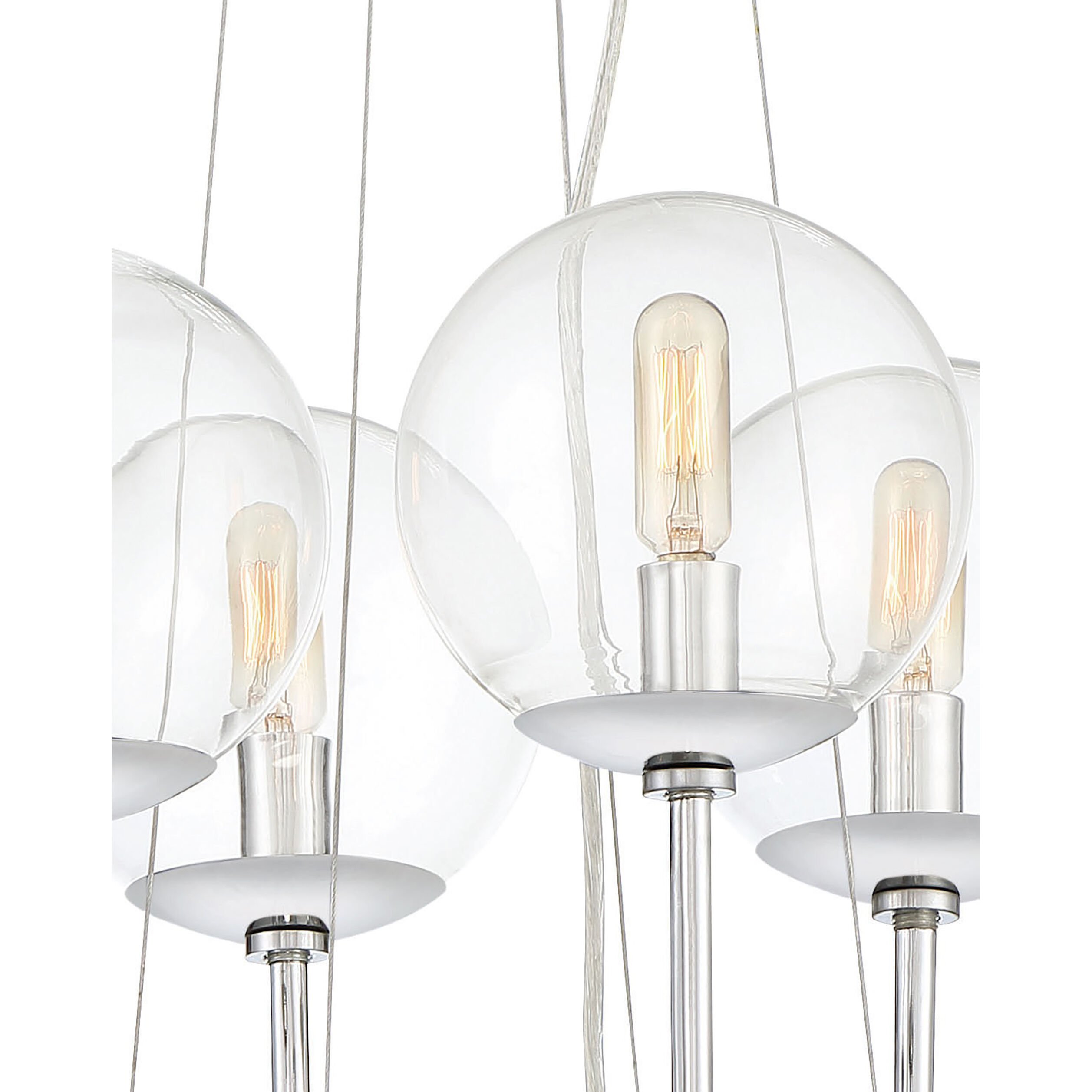 Welton 8 Light 30 inch Chrome Chandelier Ceiling Light