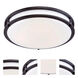 EnviroLite LED 16 inch Oil Rubbed Bronze Flush Mount Ceiling Light