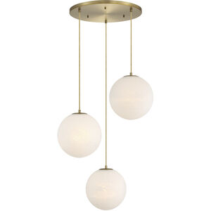 Pixie LED 28 inch Brushed Gold Chandelier Ceiling Light