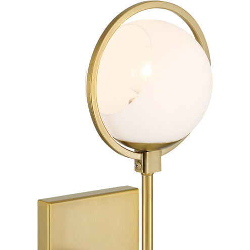 Teatro 1 Light 6.25 inch Brushed Gold Wall Sconce Wall Light
