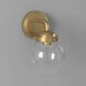 Knoll 1 Light 6 inch Brushed Gold Wall Sconce Wall Light