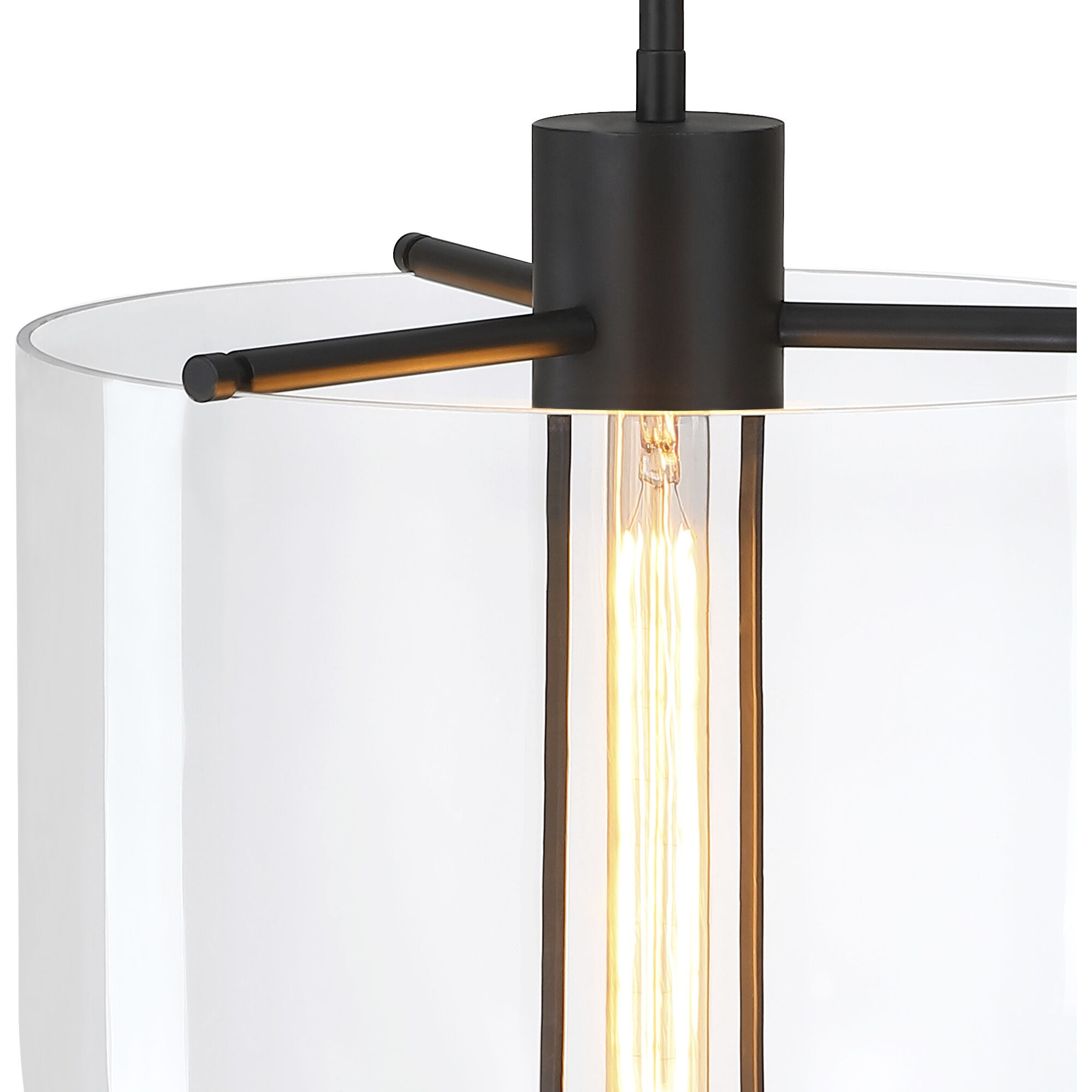 Skylar LED 15 inch Matte Black Down Pendant Ceiling Light