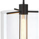 Skylar LED 15 inch Matte Black Down Pendant Ceiling Light