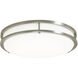 EnviroLite LED 16 inch Brushed Nickel Flush Mount Ceiling Light