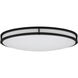 EnviroLite LED 24 inch Matte Black Flush Mount Ceiling Light