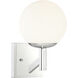 Kelvin 1 Light 6.5 inch Chrome Wall Sconce Wall Light