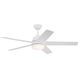 Astrea 52 inch Matte White with Matte White/Blonde Maple Reversible Blades Ceiling Fan